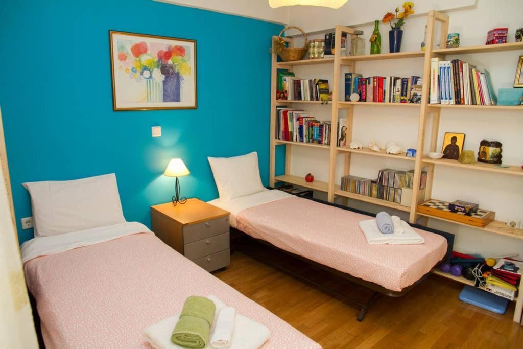 אתונה Spacious Family Flat Near Parthenon Free Parking מראה חיצוני תמונה