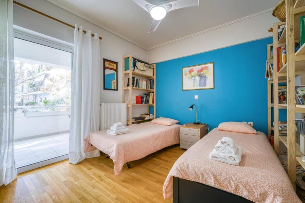 אתונה Spacious Family Flat Near Parthenon Free Parking מראה חיצוני תמונה